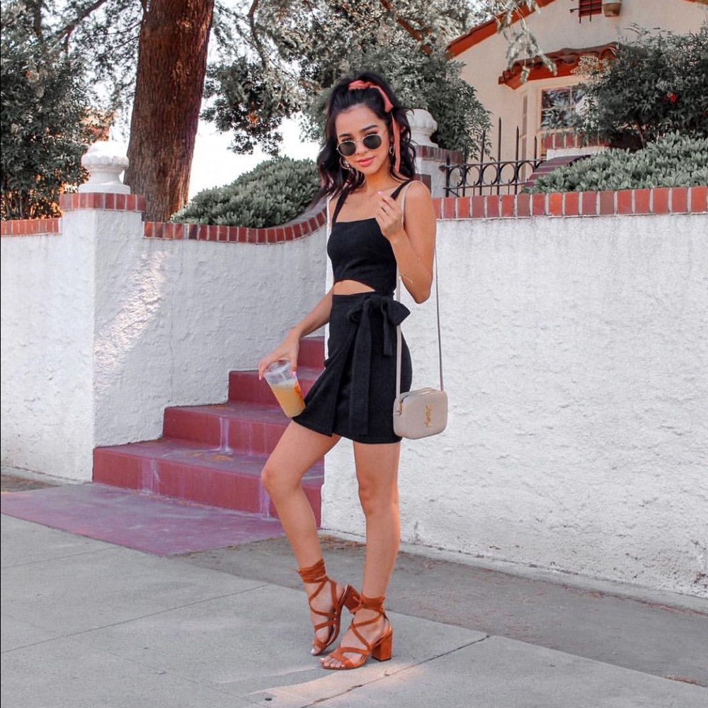 Cut out Wrap Dress